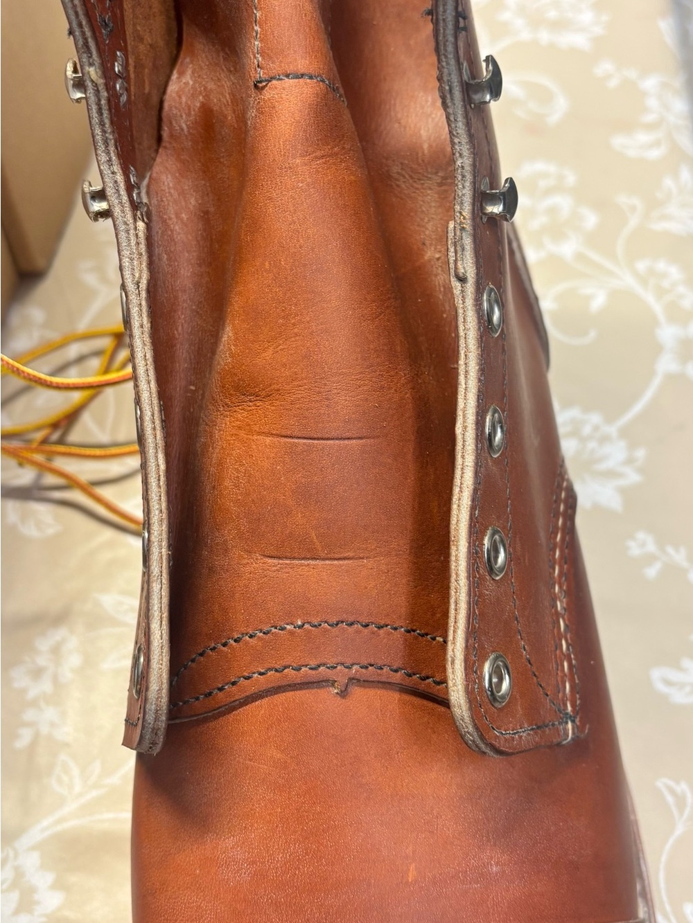 Red Wing Boot Style 8089 Traction Tred 6” Oro Legacy Iron Ranger Size 13D - Picture 2 of 11